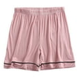 thumbnail image 2 of Feancey Pajama Shorts for Women Plus Size Pj Bottoms Soft Modal Lounge Shorts Comfort Elastic Waist Summer Short Pants Pink M, 2 of 7