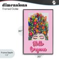 thumbnail image 4 of Stupell Industries Eclectic Hello Gorgeous Floral Woman Black Framed Giclee Art, 20 x 30, by Pooja Dave, 4 of 8