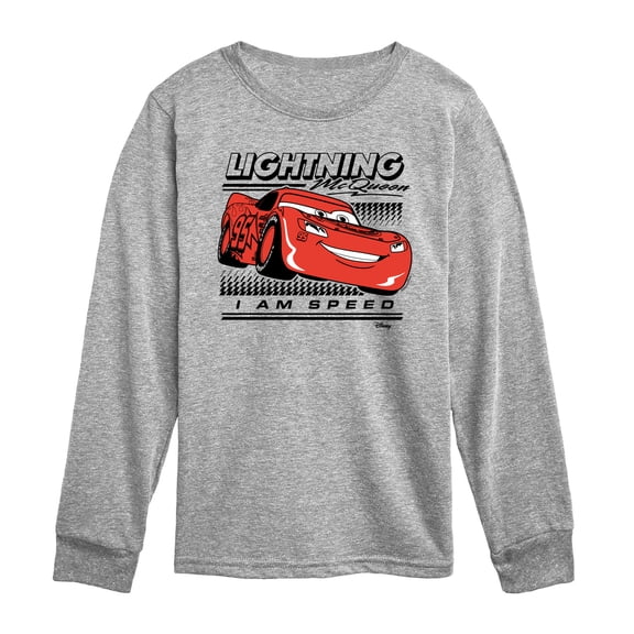 Cars - Lightning McQueen Am Speed - Toddler Boys Long Sleeve Graphic T-Shirt