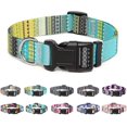 thumbnail image 1 of Adjustable Nylon Dog Collar with Patterns, Soft Comfy Pet Collar for Small Medium Large Dogs (S, Arrow), 1 of 5