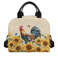 thumbnail image 2 of HUIACONG Rooster and Sunflower Pattern Lunch Bag, Aluminum Film Practical Washable Insulated Lunch Bag for Kids, 2 of 8