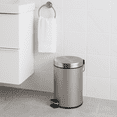 thumbnail image 5 of Creative Home Stainless Steel 5 Liter Round Step Trash Can, Silver, 5 of 10