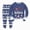 X111-Navy, variant on NOLDARESToddler Boys Girls Christmas Printed Pajamas Kids 2 Piece Train Kids Pjs Sleepwear Clothes Set X111-Green