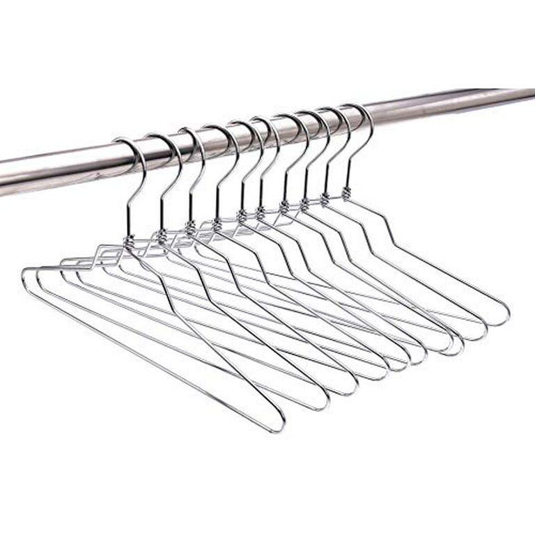 SPECILITE Wire Hangers 100 Pack, Metal Wire Clothes Hanger Bulk for Coats,  Space Saving Metal Hangers Non Slip 16 Inch 12 Gauge Ultra Thin for  Standard Size Suits, Shirts, Pants, Skirts-Chrome