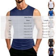 thumbnail image 2 of Ceisia Mens Solid Crew Neck Sleeveless Stretch Fitness Daily Tank Top (Gray S) Father's Day Gift, 2 of 8