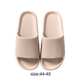 thumbnail image 2 of Mecorevxz Women Men Summer Mens Womens Slippers Soft Shower Flops with Thick Sole for Shower Bathroom Pool Beach(Khaki,44), 2 of 8
