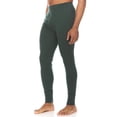 thumbnail image 3 of Men's Merino Wool Midweight Base Layer Pants - Thermal Bottoms - Forest Green - Medium, 3 of 4