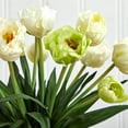 thumbnail image 4 of Nearly Natural Tulip with Vase Silk Flower Arrangement, 4 of 4