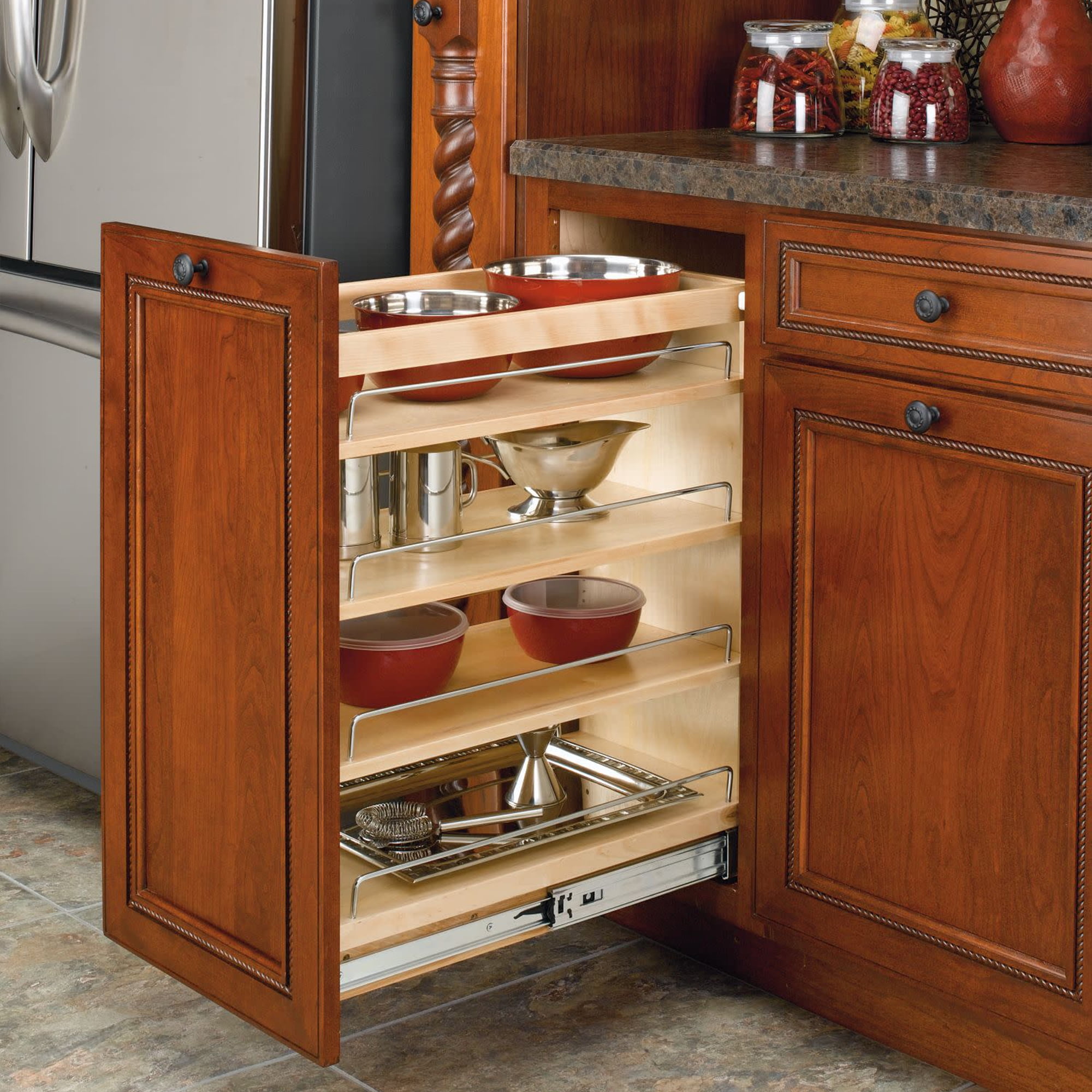 Rev-A-Shelf 14.75 Pull Out Kitchen Cabinet Organizer Soft-Close,  448-BCSC-14C, 14.75 - Kroger