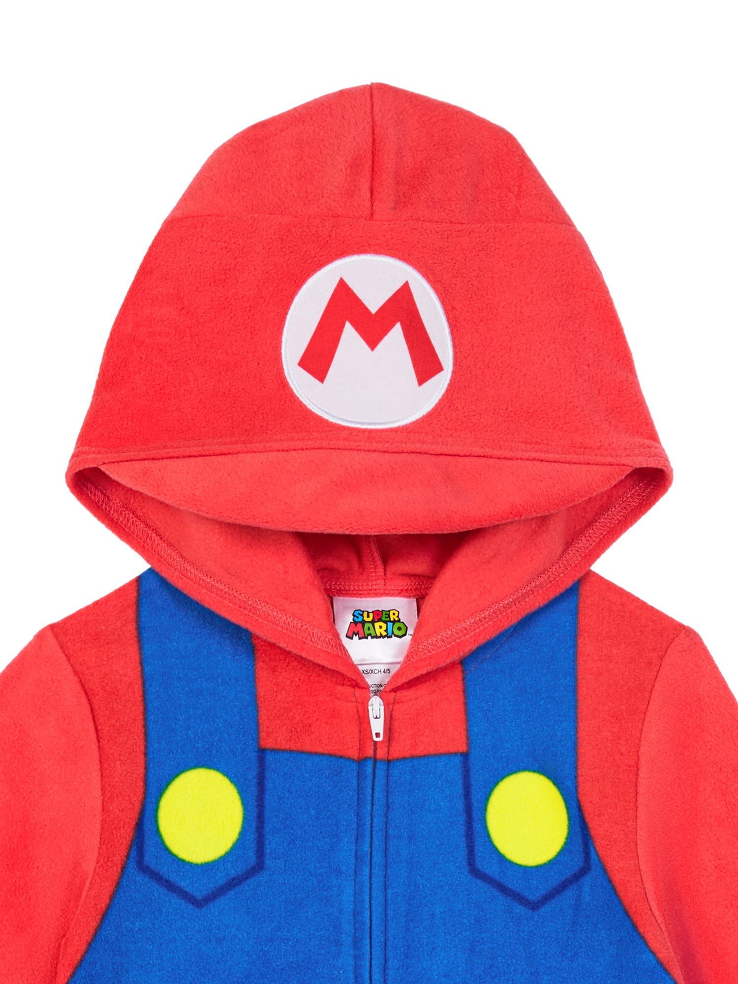 Mario Boys Long Sleeve Blanket Sleeper, One-Piece, Sizes 4-12