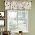 thumbnail image 3 of 2 Pack Vintage Spring Floral Valances for Windows Bedroom Living Room Window Treatments, Farmhouse Botanical Rustic Rod Pocket Valance Drapes Short Kitchen Curtains Over Sink 54"x18", 3 of 8