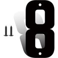 thumbnail image 1 of Modern Black Metal House Numbers, 12 Inch, 8 Count, Wall Mount, Modern Style, 1 of 8