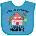 thumbnail image 3 of Inktastic Book My Reservation I'm Going to Nana's- House Boys or Girls Baby Bib, 3 of 4