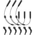 thumbnail image 1 of Paquete de 3 correas de silicona para gafas con 3 pares de ganchos para las orejas, soporte ajustable para correa de gafas de sol, correa para gafas, 1 of 5