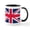 White/Black Inside, variant on CafePress - British Flag - 11 oz Ceramic Mug - Novelty Coffee Tea Cup