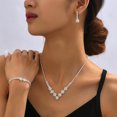 thumbnail image 4 of Faty-T Golden Jewelry Sets Chunky Necklace Earrings Bracelet Ring Set Fashion Indian Statement Costume Jewelry Set for Women, 4 of 8