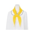thumbnail image 4 of INSPIRE CHIC Women's Triangle Scarf Handmade Self-fold Sailor Bow Tie for Uniform 1 Pcs Yellow One Size, 4 of 4