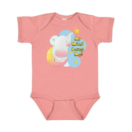 

Inktastic My Mimi Loves Me Gift Baby Boy or Baby Girl Bodysuit