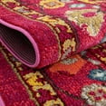 thumbnail image 5 of Unique Loom Paradise Medici Rug Pink/Light Blue 6' Round Floral Bohemian Perfect For Dining Room Entryway Bed Room, 5 of 7
