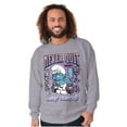 thumbnail image 5 of Smurfs Kanji Never Quit Keep Hustlin Sweatshirt for Men or Women Brisco Brands L, 5 of 6