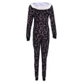 thumbnail image 2 of Aunavey Women's Christmas Onesie Pajamas Sleepwear Microfleece Hooded Adult Holiday Jumpsuit Romper Nightwear, 2 of 6