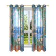 thumbnail image 7 of Yayeee Window Curtains Light Filtering 63"x42" Grommet Panel Pair Home Living Room Decor, Sea Window, 7 of 7
