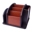 thumbnail image 3 of Wooden 4 Slots Apartment Desktop Storage Case Bedroom Office Desk Organizer, 3 of 10
