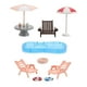 thumbnail image 1 of Dollhouse Miniature Beach Set with Swimming Pool, Swim Ring, Parasol & Mini Beach Chair – Portable DIY Mini Furniture for Imaginative Play & Travel, 1 of 5