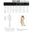 thumbnail image 5 of Mono GRACE KARIN casual con cuello en U, corte holgado, caqui para mujer, 5 of 5