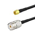 thumbnail image 3 of Eightwood 12-inch (30cm) RG58 Coaxial Jumper Cable 2-Pack with SMA Male to UHF SO239 Female & PL259 Male Connectors for Portable Testing Equipment, 3 of 6