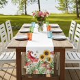 thumbnail image 4 of Table Runners 72 Inches Long Dress Scarves, Sunflowers Mushroom Farmhouse Kitchen/Dining Table Runner, Coffee Tablerunners, Summer Botanical Butterfly Watercolor 14x72 Inch, 4 of 9