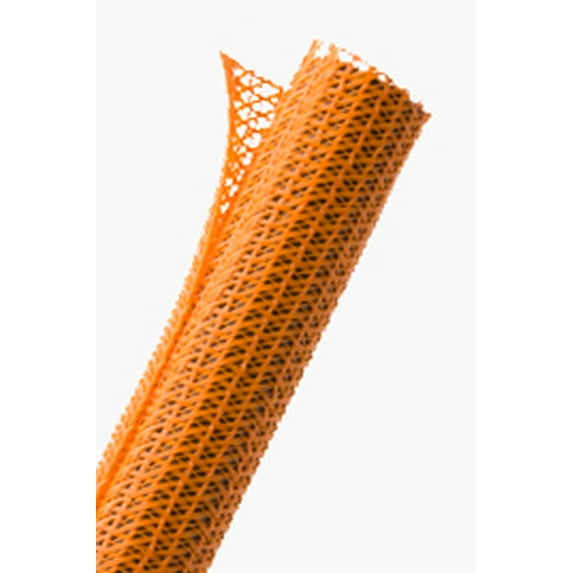 Orange Flexo F6 Braided Cable Wire Sleeving Wrap - Length : 10 Feet - 1/2"