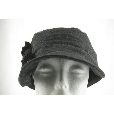 Nine West Women’s Hat Newsboy / Cabbie OS Charcoal New Polyester Limited LAFO