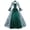 Green-2, variant on Renissance Women's Dress Square Neck Flare Sleeve Lace Princess Dress Retro Victorian Dress Medieval Court Ball Gown