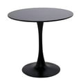 thumbnail image 4 of Tcbosik 31.5 inch Small Round Dining Table for 2-4 People, Modern Minimalist MDF Kitchen Table w/ Metal Pedestal Base, for Living Room, Restaurant, Office, Cafe, Black, 4 of 7