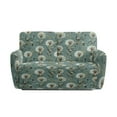 thumbnail image 3 of Xoenoiee Dandelion Flower Print Recliner Loveseat Cover Stretch Reclining Sofa Slipcover for 2 Seat Jacquard Reclining Couch Sofa Covers Furniture Protector with Elastic Straps Bottom, 3 of 6