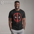 thumbnail image 2 of Men's Marvel Deadpool Splatter Icon Graphic Tee Black Small, 2 of 10