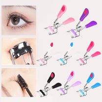 Soumake Eyelash Curler Long Lasting Curl Super Wide-angle Curvature Peach Heart Fan Shape Eyelash Lifter with Comb Make Up Supply