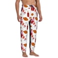 thumbnail image 5 of Sweatpants for Men - Bread Strawberry Wine Print Red Adjustable Elastic Band Mens Joggers With Pockets, Athletic Workout Gym Casual Track Pants for Men, 5 of 7