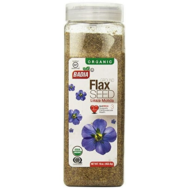 Badia Organic Ground Flax Seed, 16 Oz