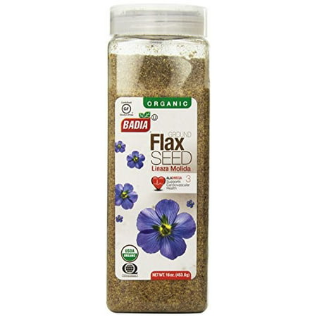 Badia Organic Ground Flax Seed, 16 Oz (Best Way To Eat Flax Seeds)