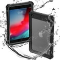 thumbnail image 1 of ShellBox Case iPad Mini 4/5 Waterproof Case, Protective Full Body Shockproof Dustproof Cover Case with Adjustable Tablet Stand Built-in Screen Protector for iPad Mini 5/iPad Mini 4 Case(Black), 1 of 1