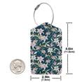 thumbnail image 4 of Sikiie Lilies Flowers Luggage Tag for Suitcase Leather Baggage Tag with Stainless Steel Loop Privacy Cover for Women Men Girls-4 PCS, 4 of 5