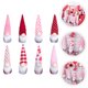 thumbnail image 3 of KAKOWELY 8 adornos colgantes de gnomos de San Valentín hechos a mano, gnomos de peluche suecos., 3 of 5