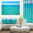 thumbnail image 1 of Blue Benidorm Levante Beach - Seascape Canvas Art Print, 1 of 3