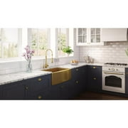 Ruvati Rvh9880 Terraza 36 Farmhouse Apron-Front Single Basin Stainless Steel Kitchen Sink