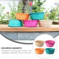 thumbnail image 2 of MIANGASTORE 1 Set 4 Pcs Colorful Bamboo Egg Baskets Easter Props Children's Day Baskets, 2 of 8