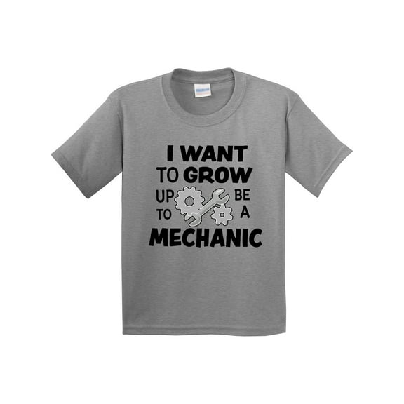 Inktastic I Want to Grow Up to Be a Mechanic Youth T-Shirt