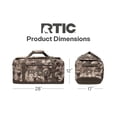 thumbnail image 5 of RTIC Road Trip Duffle Bag, Large, Water Resistant, Durable Fabric, Olive Midnight Camo, 5 of 8