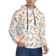 thumbnail image 2 of Wukai Cute Rabbit Print Men Hoodies Fleece Sweatshirts Long Sleeve Sweaters Pullover Fall Outfits Winter Clothes-Medium, 2 of 7